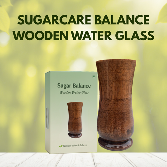 Sugar Balance Wooden Water Glass (100% Natural)