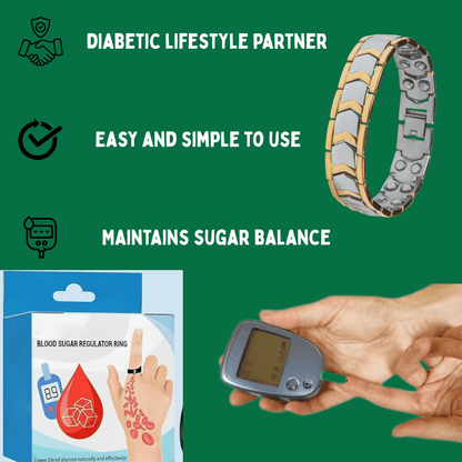 Sugar Support Combo (Gluco Bracelet + Gluco Ring )
